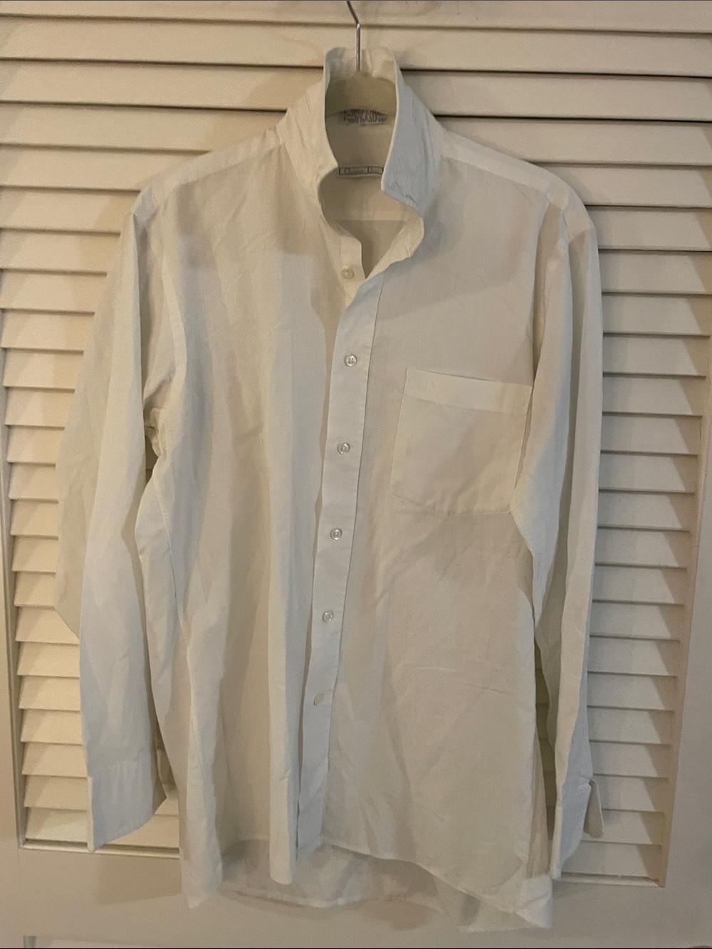 Dior Men's White Long-Sleeve Dress Shirt